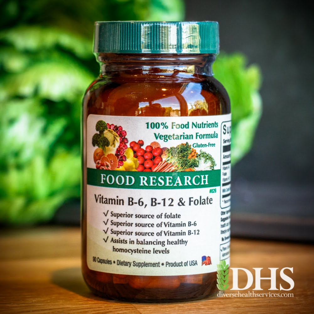 Vitamin b2, also called riboflavin, is one of 8 b vitamins. Vit B6 B12 Folate 90t Food Research Supplements From Diverse Health Services Novi Mi