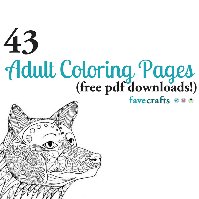 Coloring page with educational implication is a real treasure for parents: 43 Printable Adult Coloring Pages Pdf Downloads Favecrafts Com