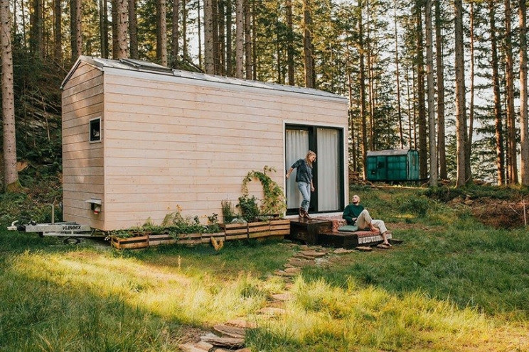 Imagen  - Una pequeña cabaña prefabricada de madera portátil para llevar tu casa a cualquier parte