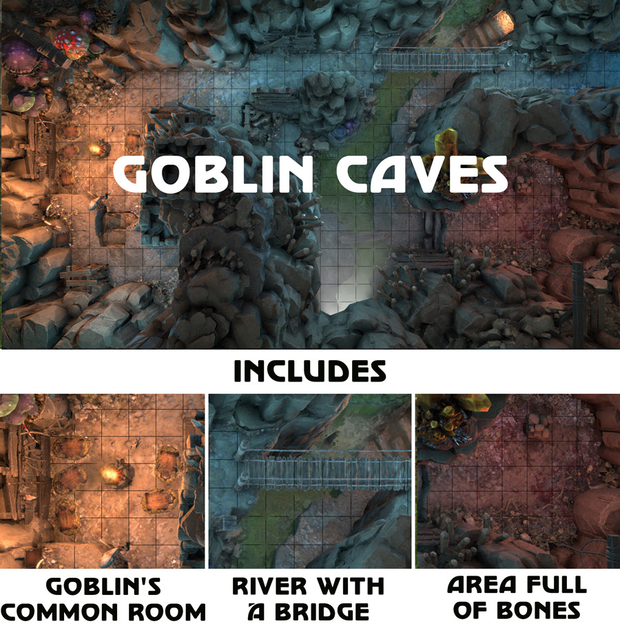 Nagi simplemente no podía rechazar una aventura tan emocionante. Animated Dungeon Maps Goblin Caves Animated Dungeon Maps Drivethrurpg Com
