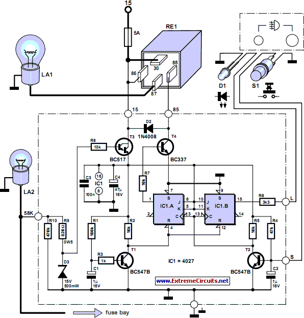 Page 6 group 37 wiring diagram fh, nh examples of symbols on wiring diagram relay relay with internal circuit diagram bulb bulb, full beams and dipped beams bulb, tail light alternator starter motor washer motor windscreen wiper motor solenoid valve with diode. Rear Fog Lamp For Vintage Cars Circuit Diagram