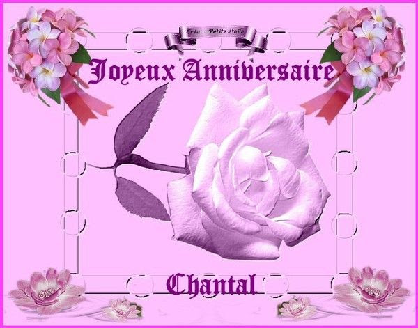 Jolie Carte Bon Anniversaire Chantal Helaine