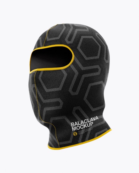 Download Balaclava PSD Mockup Half Side View Hero Shot