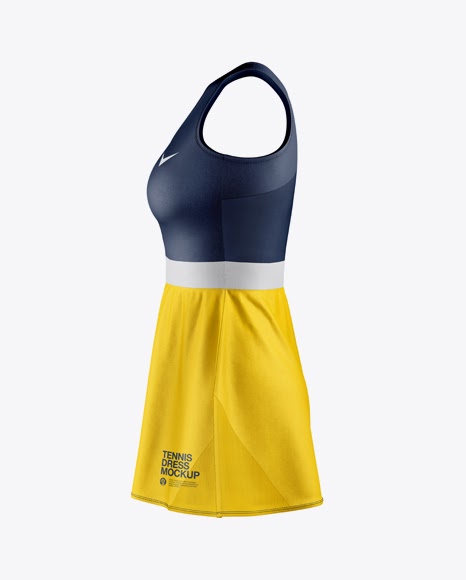 Download Free Women's Tennis Dress Mockup - Side View (PSD ...