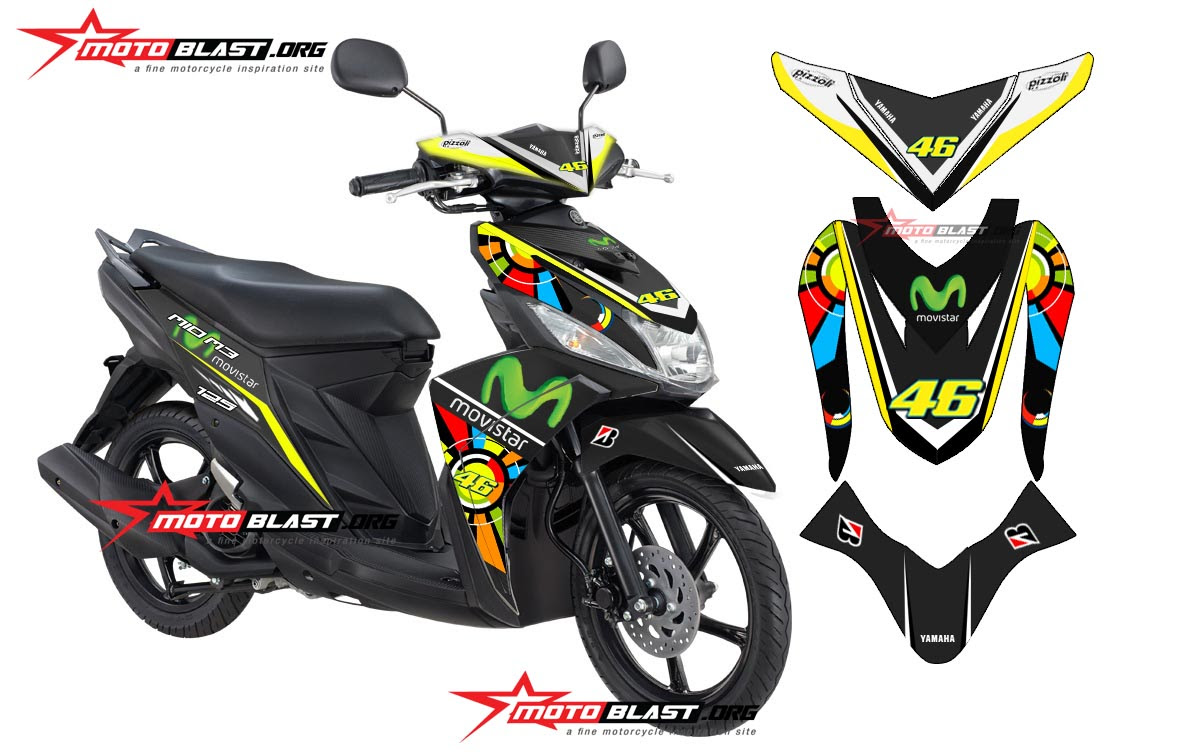  Modifikasi  Mio  M3  Hitam Modif  Motor 2019