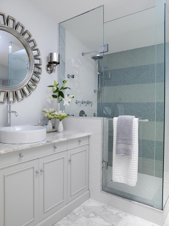 You can also install white shiplap or beadboard on the bottom half of the walls. 5 Grey Bathrooms For Every Style Maison Valentina Blog