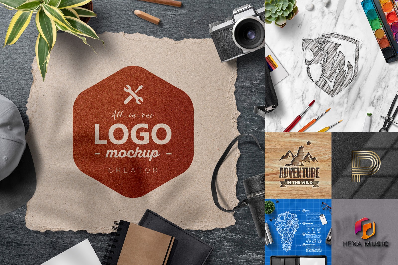Download Download Embossed Logo Mockup Psd Free PSD - All In One Logo Mockup Creator In Stationery ...