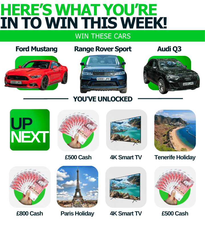 Here's what you are in to win this week!