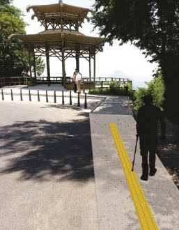 A Vista Chinesa, mirante da Floresta da Tijuca, terá pisos táteis para cegos