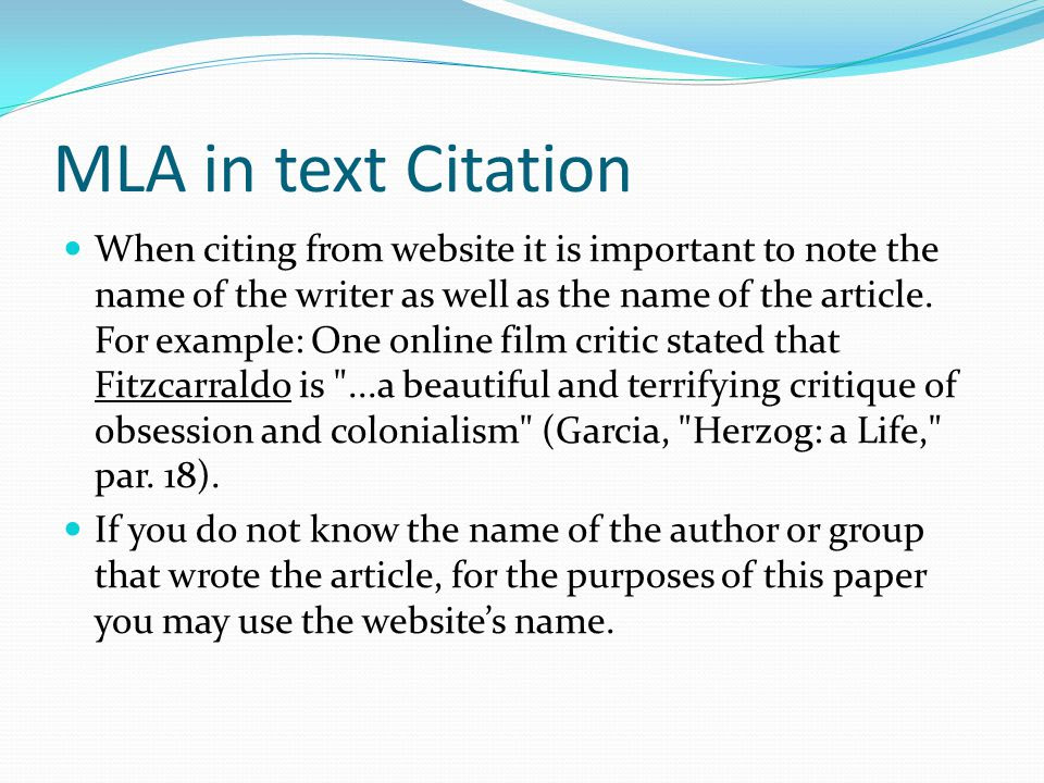 Correct MLA Format Annotated Bibliography