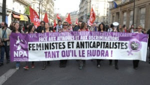 le npa en manifestation le 8 mars dernier a paris milo