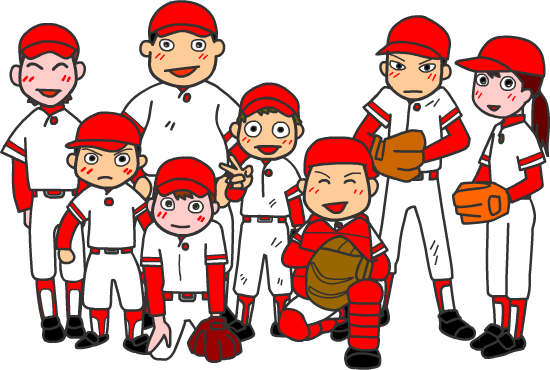 美しい花の画像 ベスト野球少年 イラスト 無料