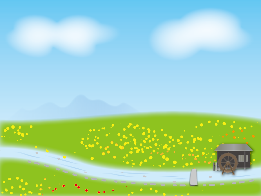 かわいい動物画像 無料ダウンロード野原 イラスト フリー