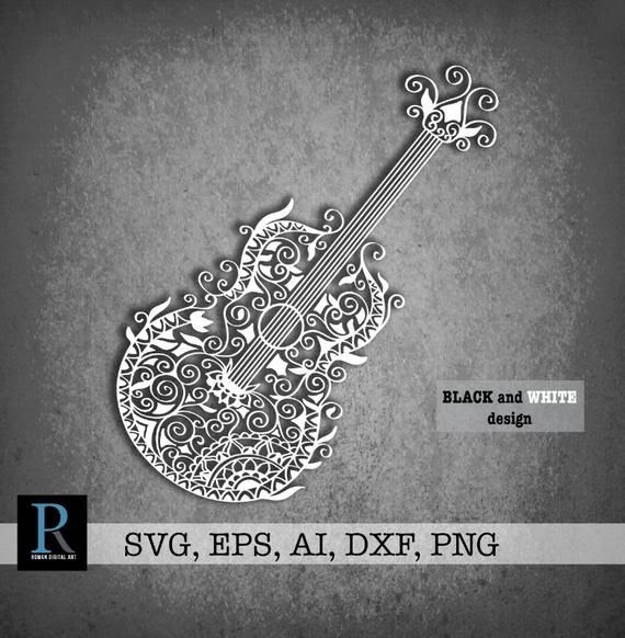 Download Guitar Mandala Layered Svg - Free Layered SVG Files