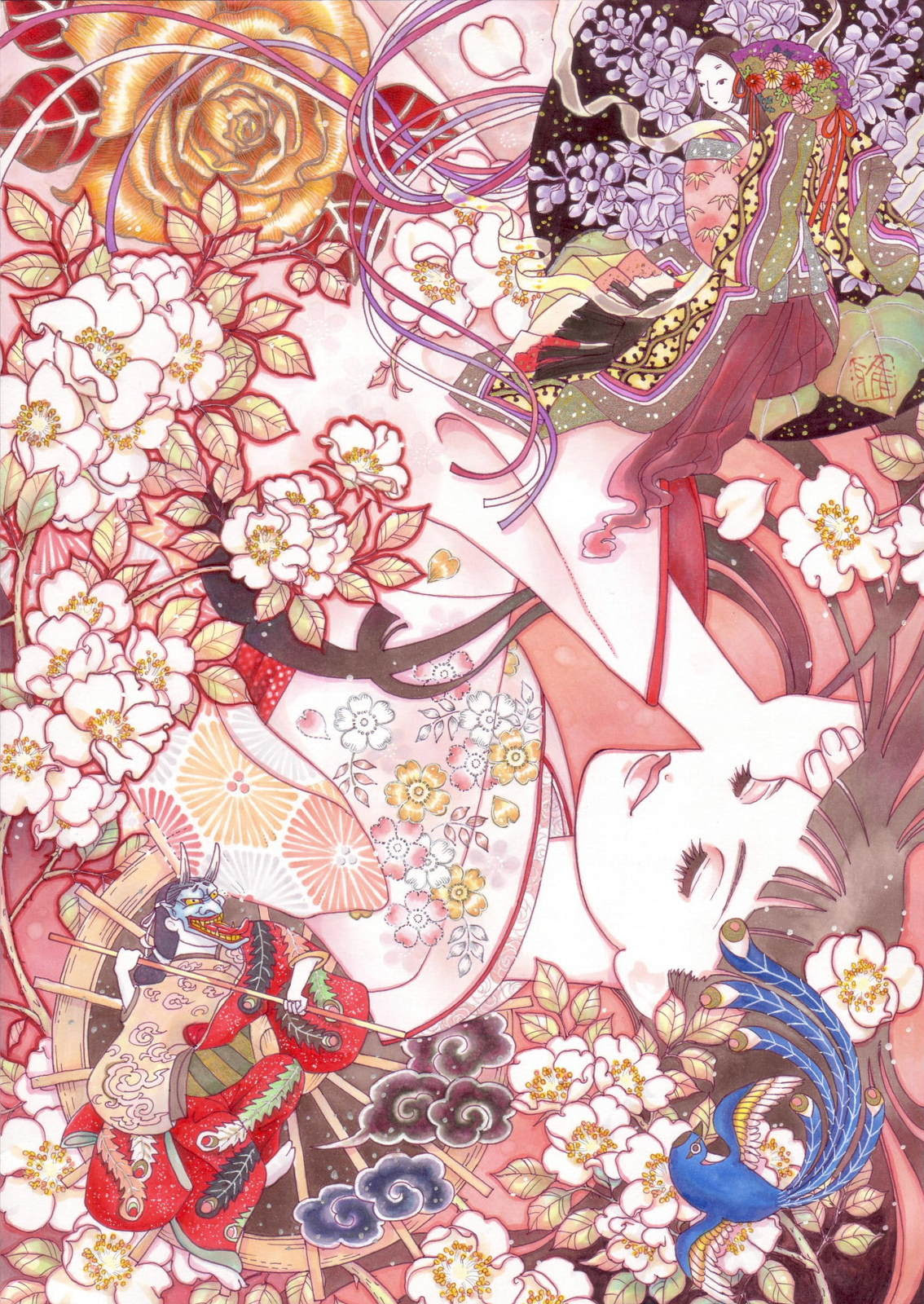 画像をダウンロード 和風 かぐや 姫 イラスト 綺麗 最高の画像壁紙日本aad
