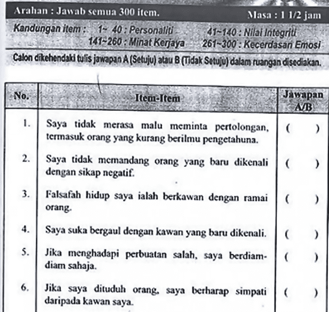 Contoh Soalan Kuiz Kerjaya Sekolah Menengah - Muharram d