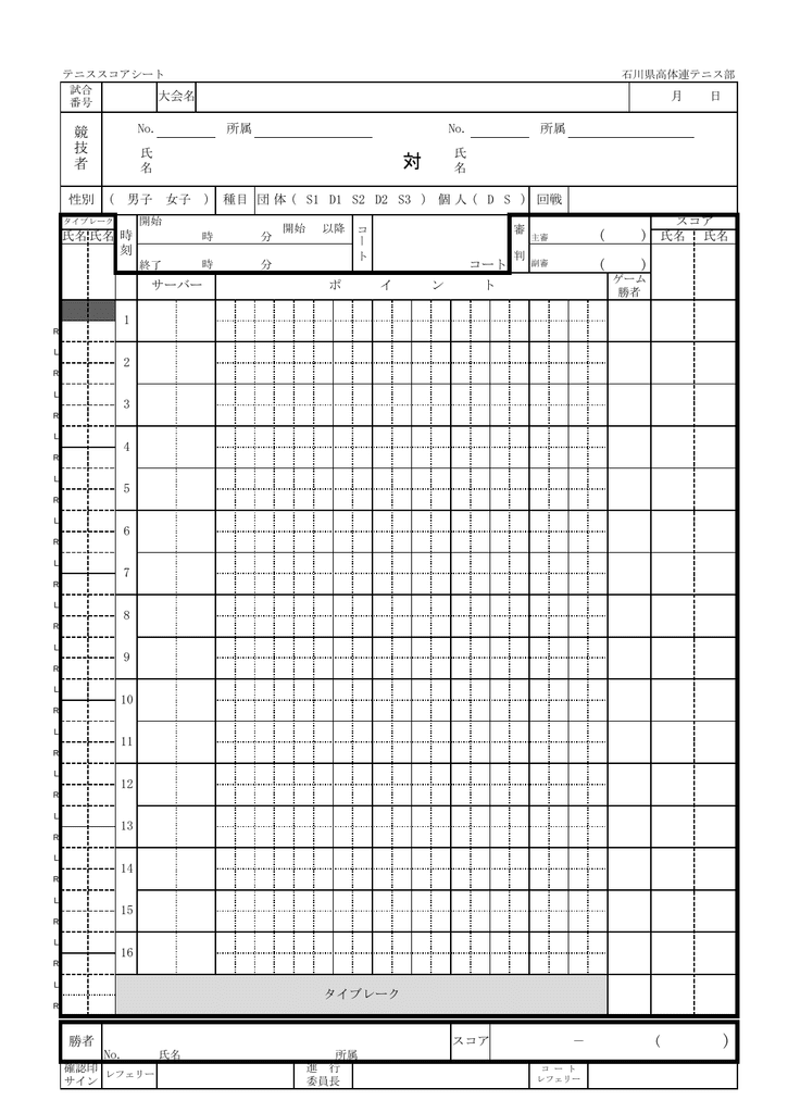 最高 Ever テニス スコア 表 画像ブログ