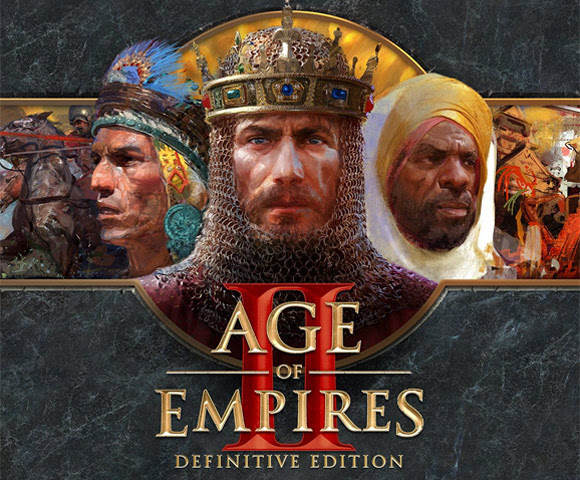 Cover art from Age of Empires II: Definitive Edition showing several archetypes of kingdom rulers.