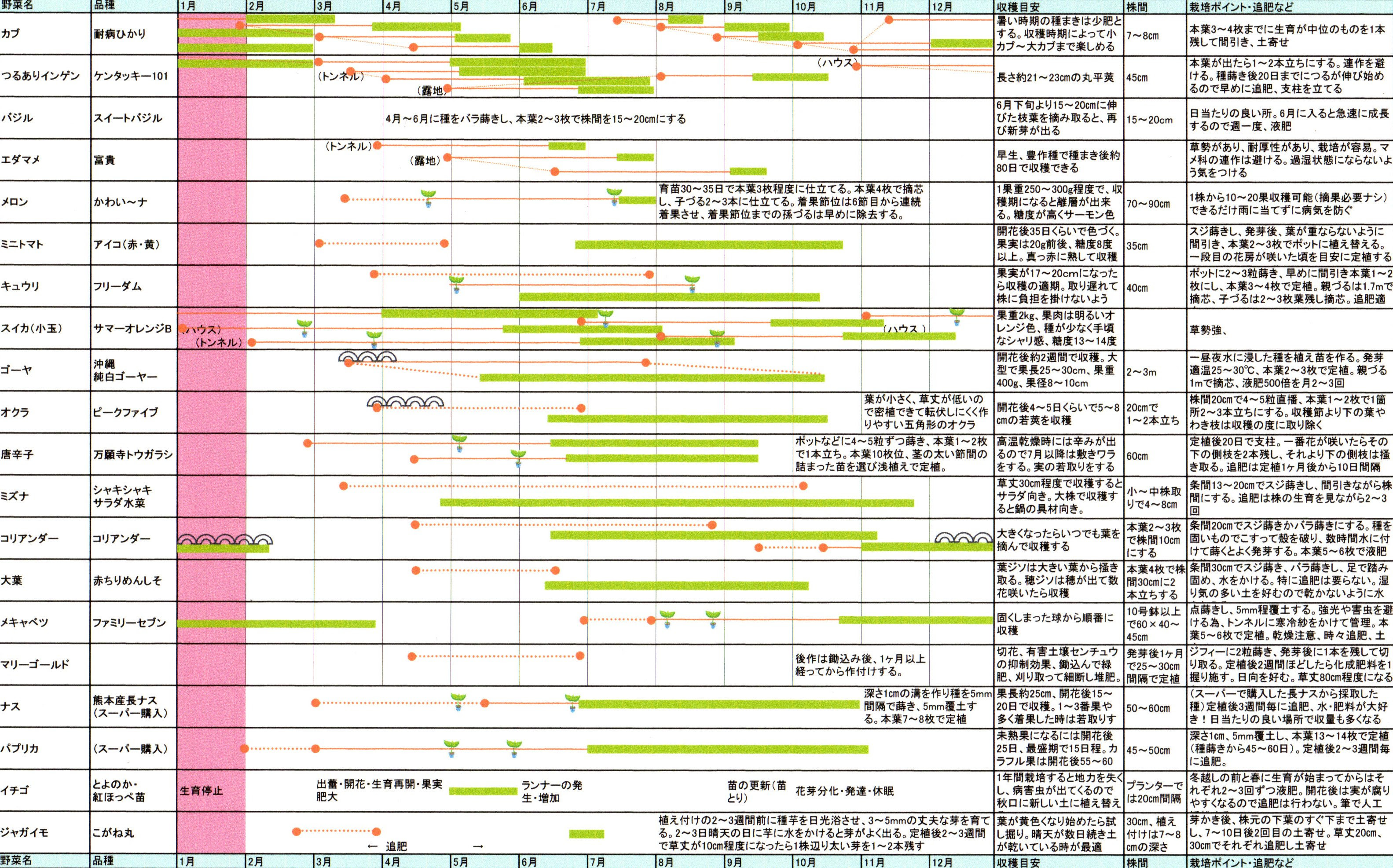 花 種まき時期 一覧表 花 種まき時期 一覧表
