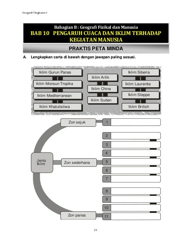 Soalan Geografi Fizikal Tingkatan 4 - Selangor a
