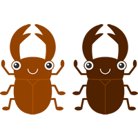 ここからダウンロード クワガタ イラスト かわいい Free Illustration Material