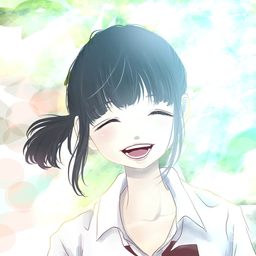 ベスト笑顔 女の子 イラスト フリー 無料イラスト集