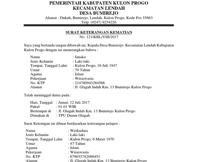 Contoh Surat Kematian Dari Desa Warna Kuning : Teledor Penanganan Wabah Covid 19 Di Indonesia ...