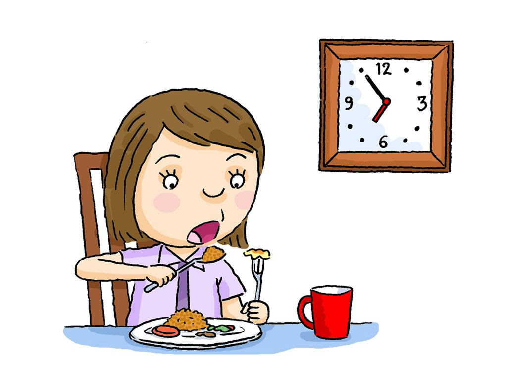 20+ Ide Gambar Kartun Anak Makan Makanan Sehat - Lehoney World