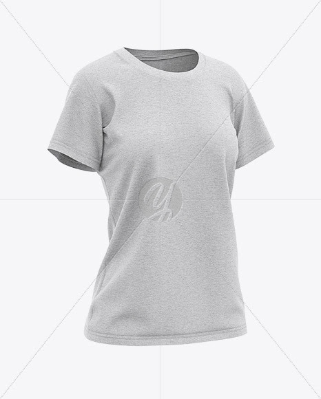 Download Download Women's Heather Relaxed Fit T-shirt Mockup ...