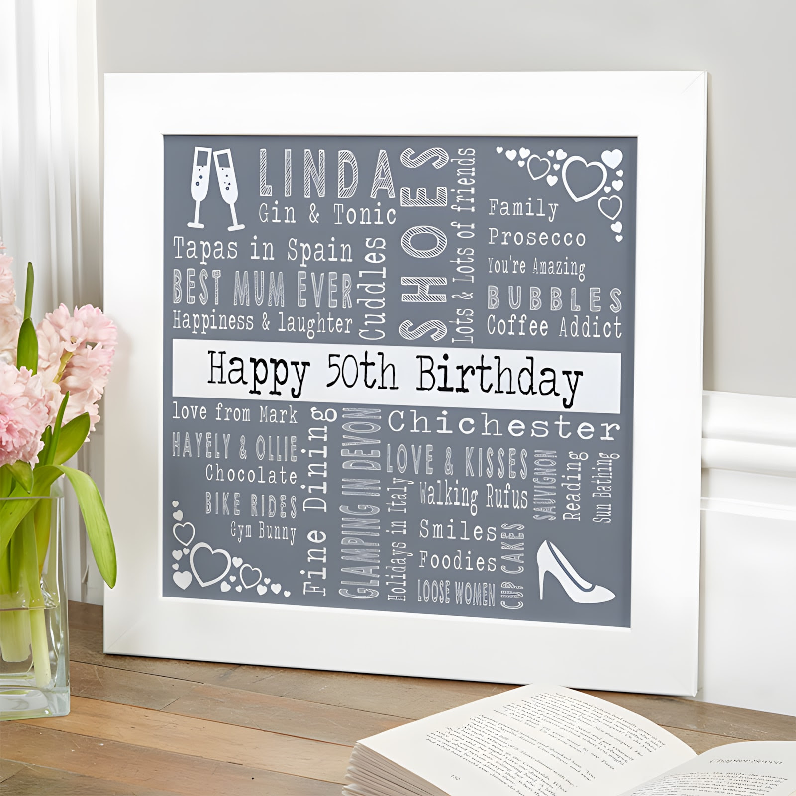 Check spelling or type a new query. Personalised 50th Unique Birthday Gifts For Her Chatterbox Walls
