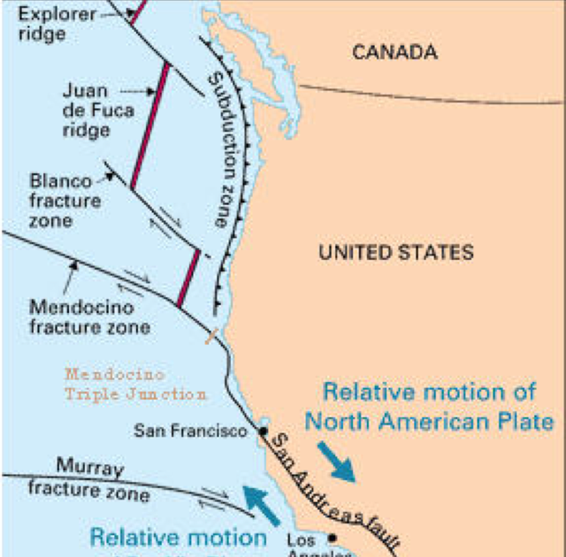 サンアンドレアス断層 地図 サンアンドレアス断層 地図