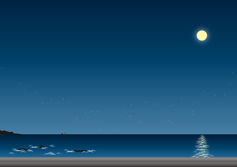 50 壁紙 海 夜 イラスト 最高の新しい壁紙aahd