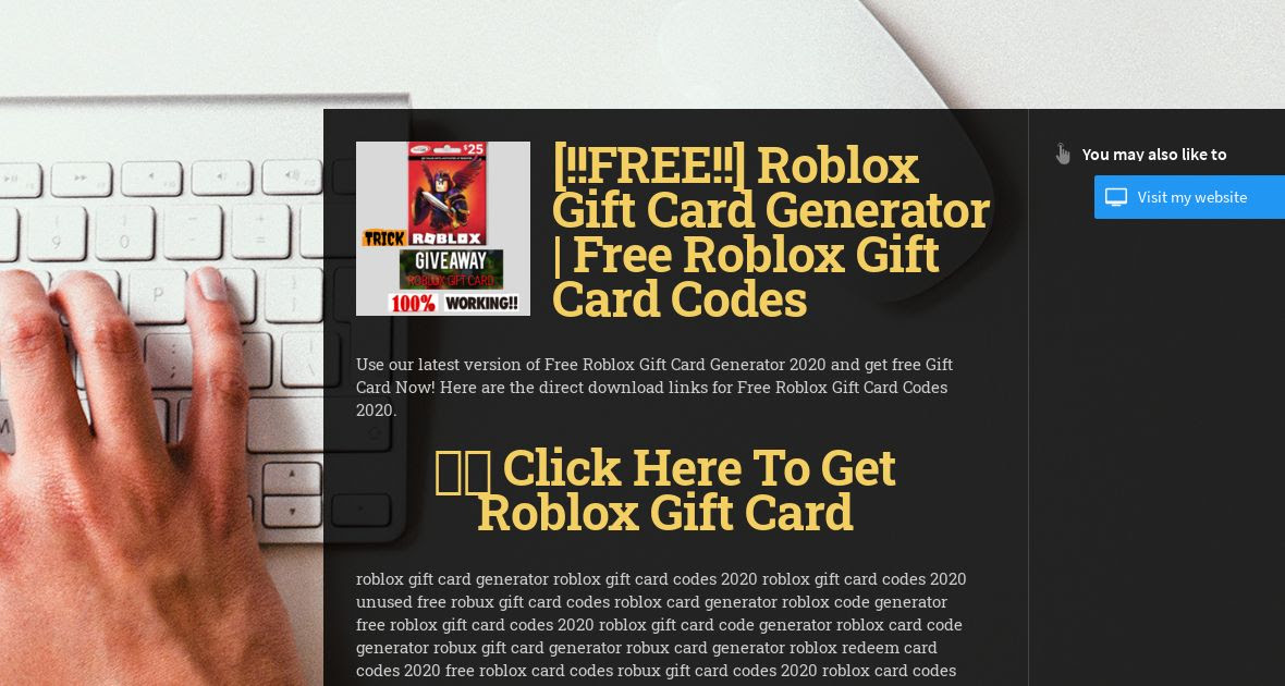 Getting free robux is much more easier with our generatorthe best part is that you dont need to download anything to get your gift card. Wiseintro Portfolio