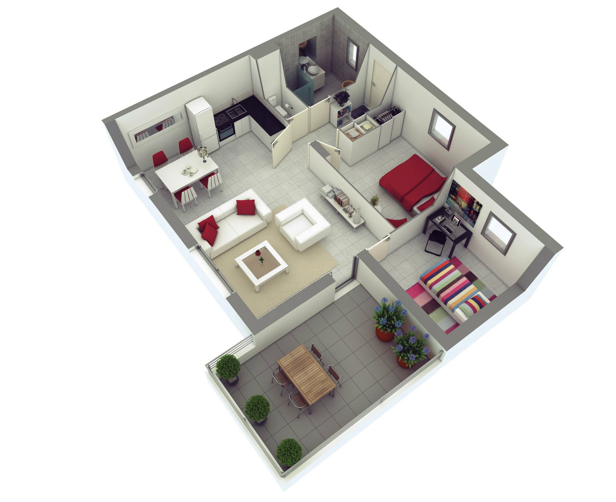 You can get a detailed drawing including floor pans , elevations a 3d. 25 More 2 Bedroom 3d Floor Plans