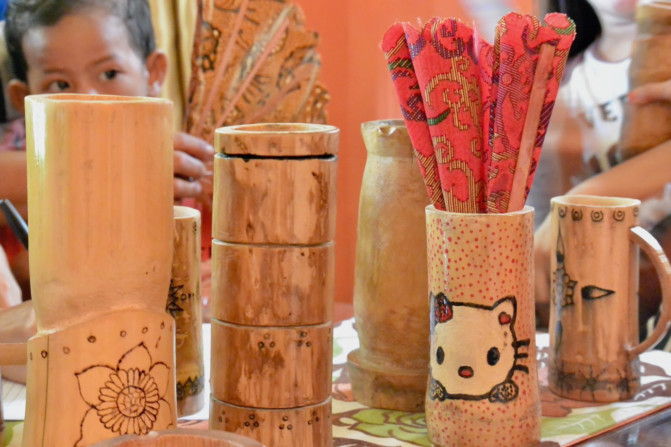 21 Kerajinan Tangan Vas Bunga Dari Bambu Trend Inspirasi 
