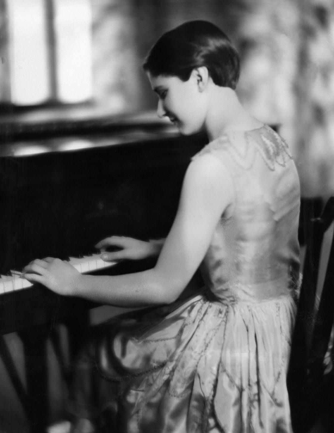 Eunice Norton playing the piano