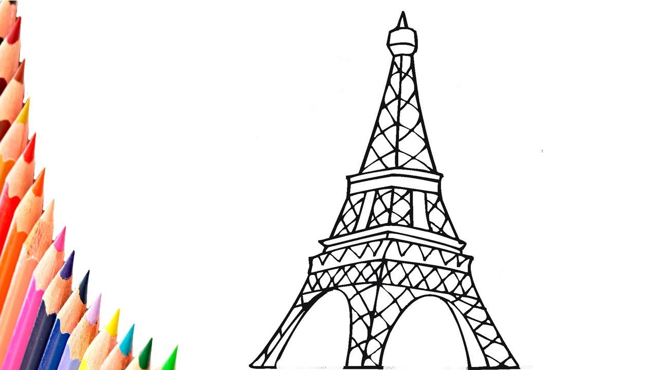 Eiffel Tower Clipart Easy - Smithcoreview