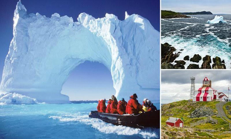 "Аллея айсбергов" - популярнейший туристический аттракцион в Канаде