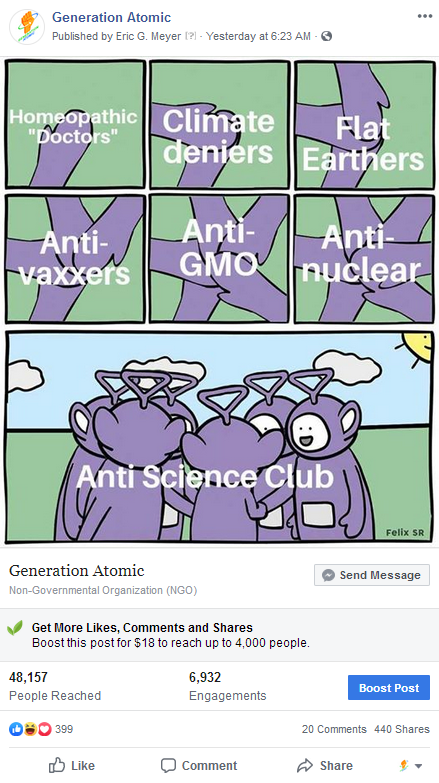 Anti-Science Club Meme