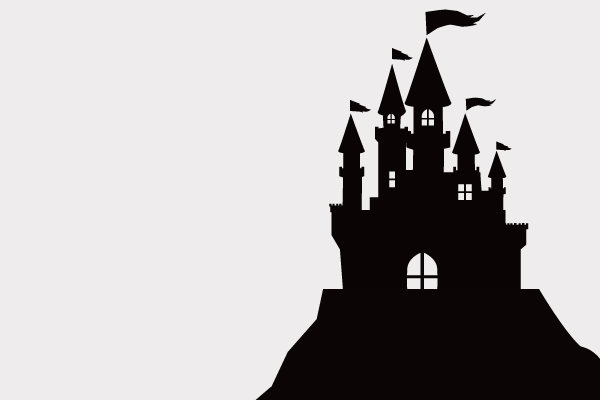 動物画像無料 綺麗なハロウィン お城 イラスト 簡単