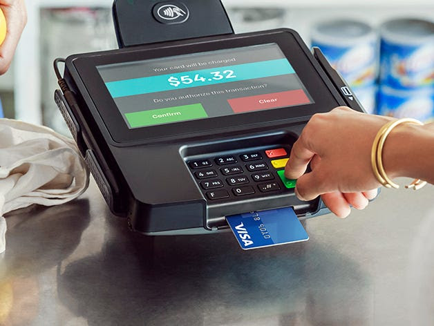 Merchants need special credit card machines capable of reading a micro chip credit card.
