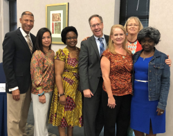 HRSA's Laura Cheever and Jim Macrae with SC public health leaders