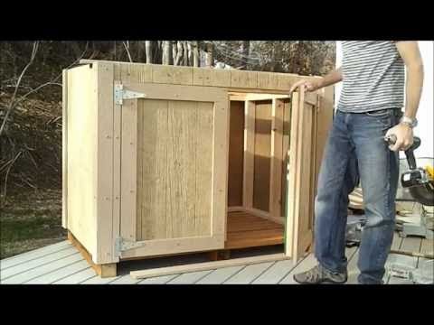 How To Build A Generator Shed firewood storage shed