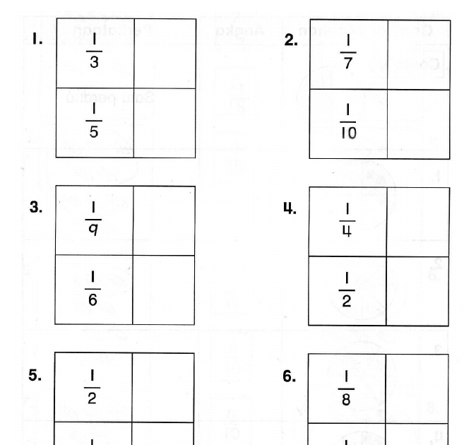 MINDA CERGAS BERSAMA MATEMATIK: Evidens pecahan tahun 2