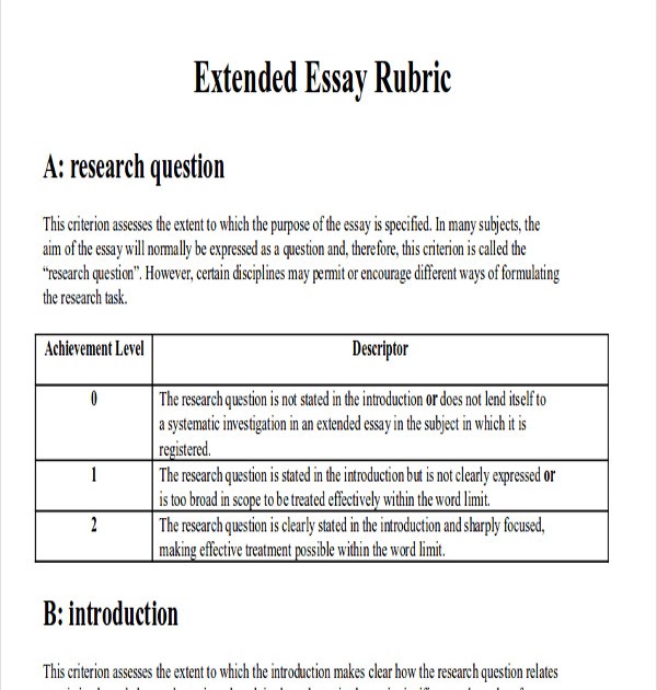 extended essay ib length