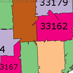 Miami Zip Code Map