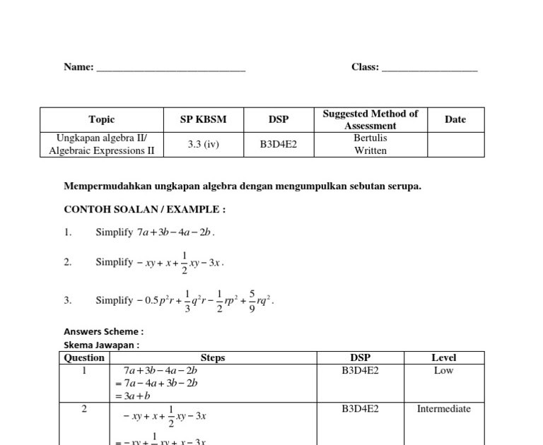 Contoh Soalan Indeks Tingkatan 3 2019 - Persoalan v