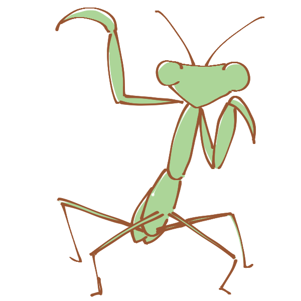 0以上 かわいい イラスト ハナ カマキリ Ikilosuto