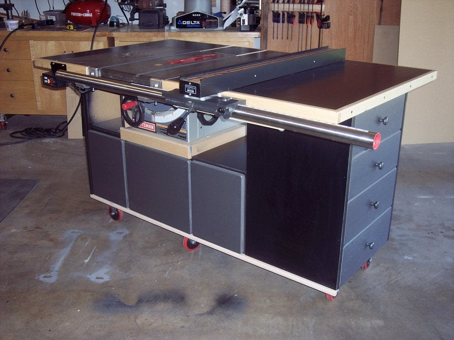 Shopnotes table saw workstation plans