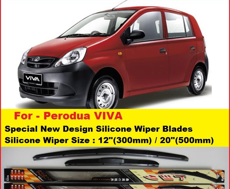 Perodua Viva Wiper Blade Size - Lamaran R